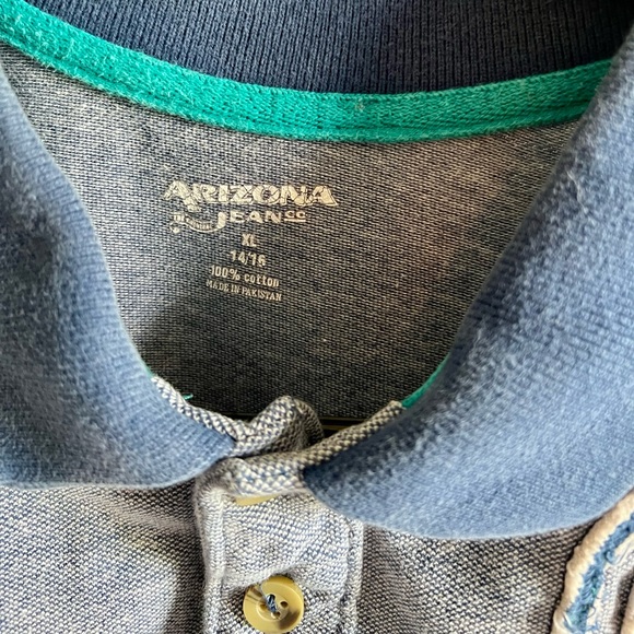Arizona Jean Co. Blue Shirt With Collar - Picture 3 of 3